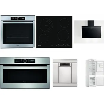 Set domácích spotřebičů WHIRLPOOL ABSOLUTE AKZM 8480 IX + WHIRLPOOL AKT 8900 BA + WHIRLPOOL AKR 62F LT K + WHIRLPOOL ABSOLUTE AMW 730 IX + WHIRLPOOL WSBO 3O34 PF X + WHIRLPOOL WHC18 T311