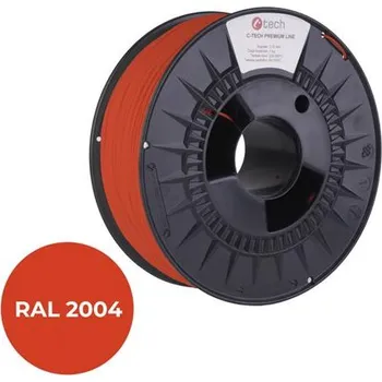 3D tiskárna C-TECH tisková struna PREMIUM LINE ( filament ) , PLA, oranžová pravá, RAL2004, 1,75mm, 1kg