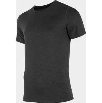 Pánské tričko 4F H4Z22-TSMF352 DEEP BLACK MELANGE Pánské tričko US XXL