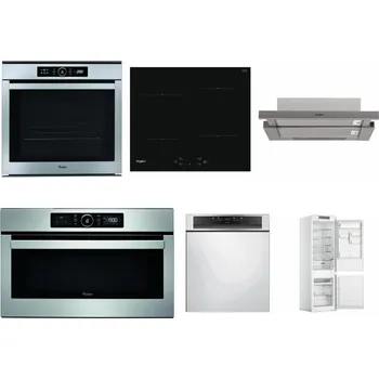 Set domácích spotřebičů WHIRLPOOL ABSOLUTE AKZM 8480 IX + WHIRLPOOL WS Q2760 BF + WHIRLPOOL AKR 5390/1 IX + WHIRLPOOL ABSOLUTE AMW 730 IX + WHIRLPOOL WBC 3C34 PF X + WHIRLPOOL WHC18 T311