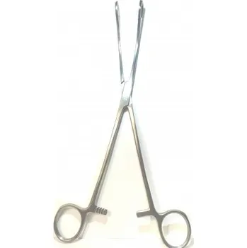 Kleště na tampóny lékařské zahnuté 25 cm S PAK K.T.S. 18310