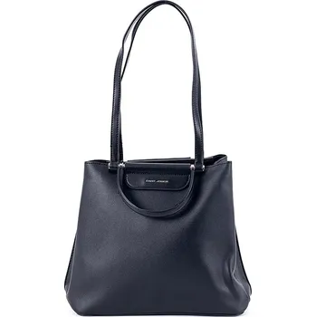 Kabelka Modní tříoddílová černá kabelka do ruky i na rameno David Jones 6522