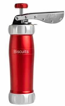 Marcato Biscuits Design strojek na výrobu sušenek červený