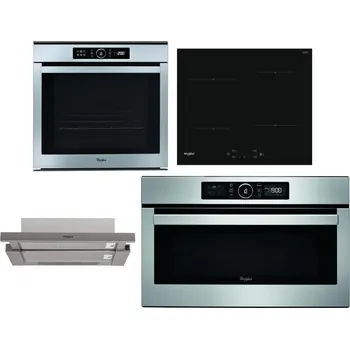 Set domácích spotřebičů WHIRLPOOL ABSOLUTE AKZM 8480 IX + WHIRLPOOL WS Q2760 BF + WHIRLPOOL AKR 5390/1 IX + WHIRLPOOL ABSOLUTE AMW 730 IX