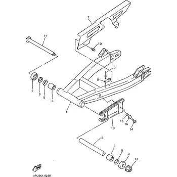 Čep zadní kyvné vidlice Yamaha XJR 1200/1300 (95-)