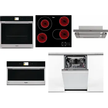 Set domácích spotřebičů WHIRLPOOL W9 OP2 4S2 H + WHIRLPOOL AKT 8190/BA + WHIRLPOOL AKR 5390/1 IX + WHIRLPOOL W9 MD260 IXL + WHIRLPOOL WSIO 3O34 PFE X