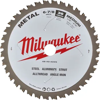 Pilový kotouč MILWAUKEE Pilový kotouč kov 174x20x1,6x60