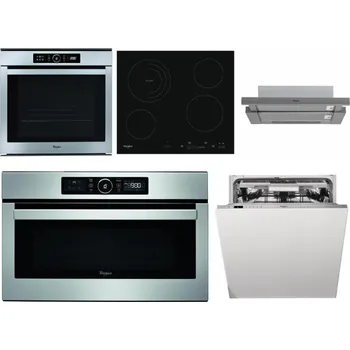 Set domácích spotřebičů WHIRLPOOL ABSOLUTE AKZM 8480 IX + WHIRLPOOL AKT 8900 BA + WHIRLPOOL AKR 749/1 IX + WHIRLPOOL ABSOLUTE AMW 730 IX + WHIRLPOOL WIO 3O540 PELG
