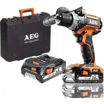 AEG Aku kompaktní bezuhlíkový vrtací šroubovák BS 18C BL LI-202C, 2x2.0Ah