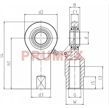 Durbal EFN 35-30-502 Classic Line, kloubová hlavice