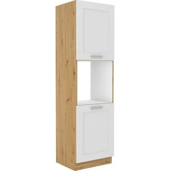 Šatní skříň Vysoká skříň na vestavnou troubu LUNNA BÍLÁ / ARTISAN 60 DP-210 2F