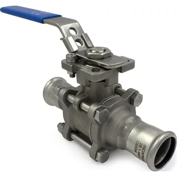 Vodovodní kohout INAIRCOM Kulový kohout INOX 3dílný 28mm INOX PRESS