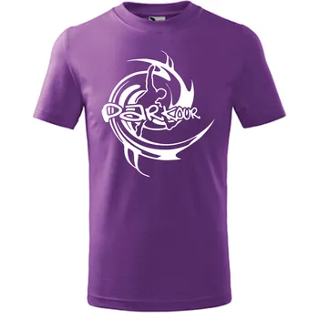 Pánské a dětské tričko Parkour fialové