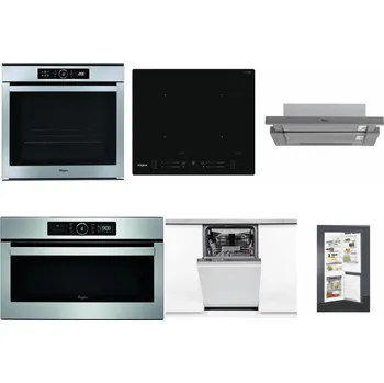 Set domácích spotřebičů WHIRLPOOL ABSOLUTE AKZM 8480 IX + WHIRLPOOL WL S7260 NE + WHIRLPOOL AKR 749/1 IX + WHIRLPOOL ABSOLUTE AMW 730 IX + WHIRLPOOL WSIO 3O34 PFE X + WHIRLPOOL ART 65031