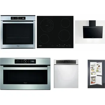 Set domácích spotřebičů WHIRLPOOL ABSOLUTE AKZM 8480 IX + WHIRLPOOL AKT 8900 BA + WHIRLPOOL AKR 62F LT K + WHIRLPOOL ABSOLUTE AMW 730 IX + WHIRLPOOL WBC 3C34 PF X + WHIRLPOOL ART 65031