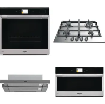 Set domácích spotřebičů WHIRLPOOL W9 OP2 4S2 H + WHIRLPOOL TKRL 661 IX EU + WHIRLPOOL AKR 749/1 IX + WHIRLPOOL W9 MD260 IXL