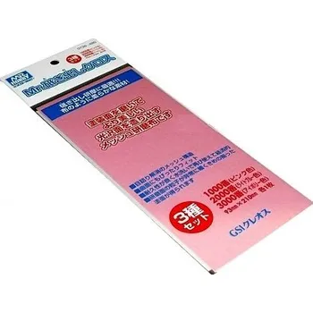 Mr.Grinding cloth (1000/2000/3000) - 3 druhy leštící utěrky - 93x210mm - Gunze Sangyo GT36