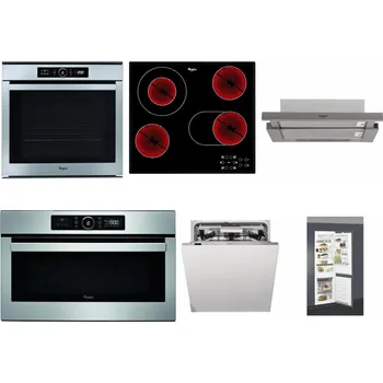 Set domácích spotřebičů WHIRLPOOL ABSOLUTE AKZM 8480 IX + WHIRLPOOL AKT 8190/BA + WHIRLPOOL AKR 5390/1 IX + WHIRLPOOL ABSOLUTE AMW 730 IX + WHIRLPOOL WIO 3T133 PLE + WHIRLPOOL ART 66112