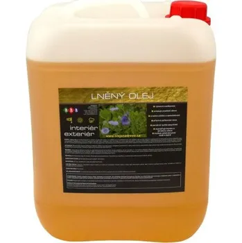 Olej na dřevo Lněný olej rafinovaný 10lt - přírodní, rostlinný, napouštěcí, olej na dřevo OLE LNO 003