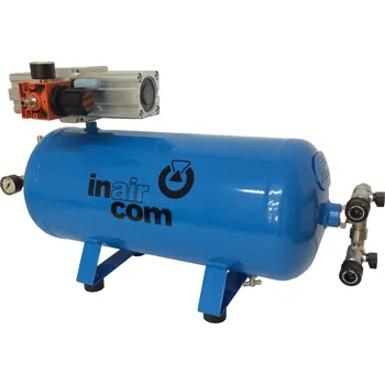Příslušenství ke kompresoru INAIRCOM Vzdušník 24 l s násobičem tlaku ∅ 63mm (Ilustrativní foto)