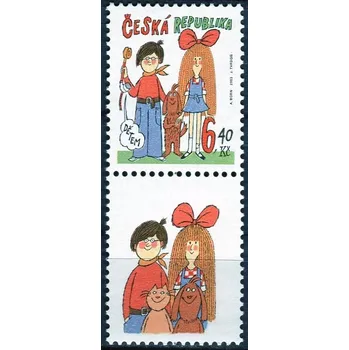 Poštovní známka Česká pošta (2003) č. 358 ** KD - Česká republika - Dětem: Mach a Šebestová