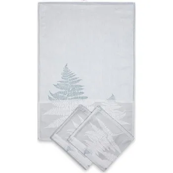 Sleep-well Utěrky egyptská bavlna, žakárově tkaná KAPRADINA 50x70cm 3ks - PASTELOVÁ