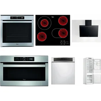 Set domácích spotřebičů WHIRLPOOL ABSOLUTE AKZM 8480 IX + WHIRLPOOL AKT 8190/BA + WHIRLPOOL AKR 62F LT K + WHIRLPOOL ABSOLUTE AMW 730 IX + WHIRLPOOL WBC 3C34 PF X + WHIRLPOOL WHC18 T311