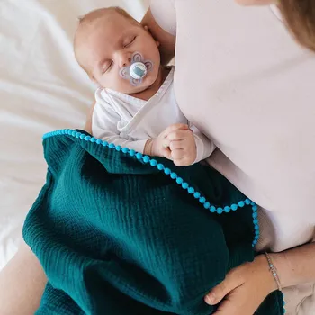 Dětská deka Lily is sailing Deka Mušelín Barva: Zelená