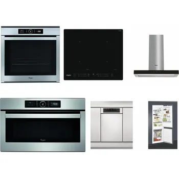 Set domácích spotřebičů WHIRLPOOL ABSOLUTE AKZM 8480 IX + WHIRLPOOL WL S7260 NE + WHIRLPOOL WHBS 62F LT K + WHIRLPOOL ABSOLUTE AMW 730 IX + WHIRLPOOL WSBO 3O34 PF X + WHIRLPOOL ART 65031