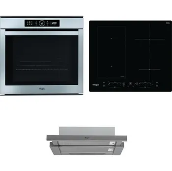 Set domácích spotřebičů WHIRLPOOL ABSOLUTE AKZM 8480 IX + WHIRLPOOL WL B8160 NE + WHIRLPOOL AKR 749/1 IX