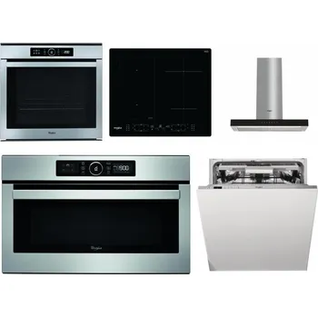 Set domácích spotřebičů WHIRLPOOL ABSOLUTE AKZM 8480 IX + WHIRLPOOL WL B8160 NE + WHIRLPOOL WHBS 62F LT K + WHIRLPOOL ABSOLUTE AMW 730 IX + WHIRLPOOL WIO 3O540 PELG