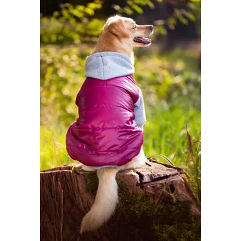 Obleček pro psa Vsepropejska Tabs bunda pro psa Barva: Růžová, Délka zad (cm): 42, Obvod hrudníku: 48 - 51 cm