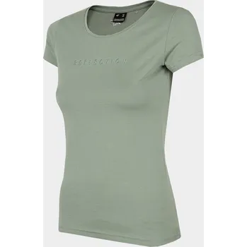 Dámské tričko 4F H4Z22-TSD029 LIGHT GREEN Dámské tričko US S