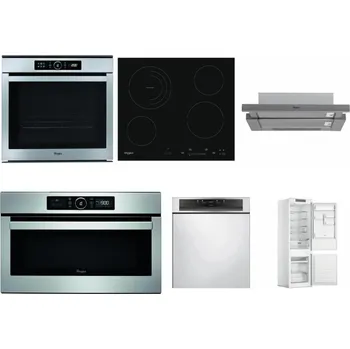Set domácích spotřebičů WHIRLPOOL ABSOLUTE AKZM 8480 IX + WHIRLPOOL AKT 8900 BA + WHIRLPOOL AKR 749/1 IX + WHIRLPOOL ABSOLUTE AMW 730 IX + WHIRLPOOL WBC 3C34 PF X + WHIRLPOOL WHC18 T311