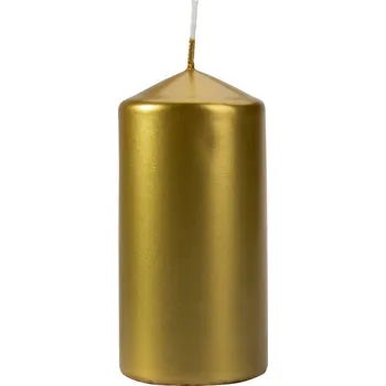 Svíčka Válcová svíčka 60/120 zlatá