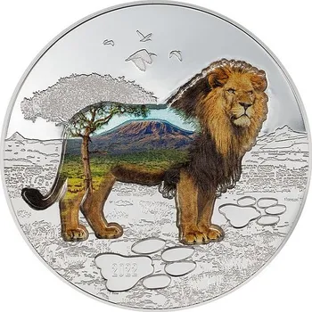 DO DIVOČINY LEV AFRICKÝ coin Into The Wild Lion - 2 oz stříbrná mince