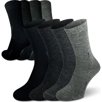Pánské ponožky Northman Gunnar Merino ponožky 4-pack Velikost: 45-47 Tmavě šedé Společenské Merino Ponožky (sada)