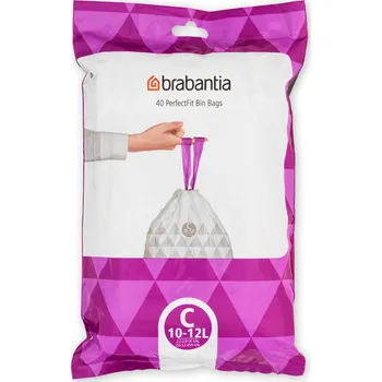 Pytle na odpadky Brabantia PERFECTFIT Sáčky do odpadkového koše 10-12 l (C) - role 40 ks