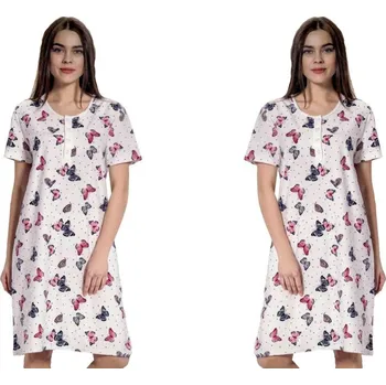 Dámské noční prádlo La Penna noční košile bílá XXL