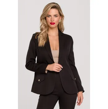 Dámské sako Elegantní sako Makover K141 černé EU velikost: XL