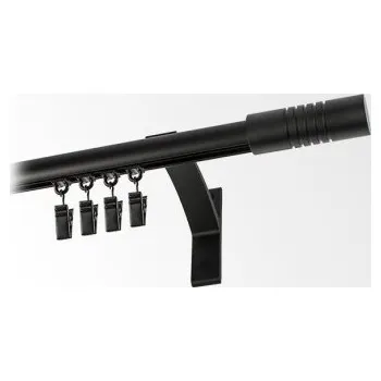 Jednoduchá garnýž hl. profil BLACK koncovka 5 Frez