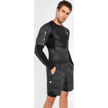 Rashguard Pánský rashguard Venum Electron 3.0 - dlouhý rukáv - Black černý Velikost: M