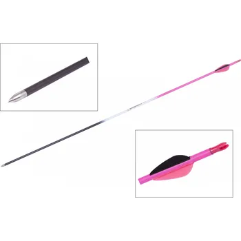 Goodgoods růžový šíp 28" průměr 6 mm karbon plastové letky 1ks 20286