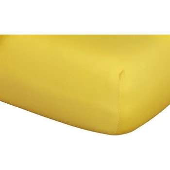 Prostěradlo Dadka Jersey prostěradlo Tmavě žlutá Rozměr: 90x200x20 cm