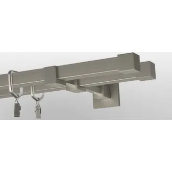 Quadro dvojitá Zaslepka satin nickel