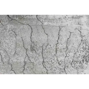 Fototapeta DIMEX | Vliesová fototapeta Prasklý vyztužený beton MS-5-2641 | 375 x 250 cm | černá, šedá + Vliesová fototapeta na stěnu DIMEX Prasklý vyztužený beton MS52641 v rozměru 375 x 250 cm + lepidlo zdarma