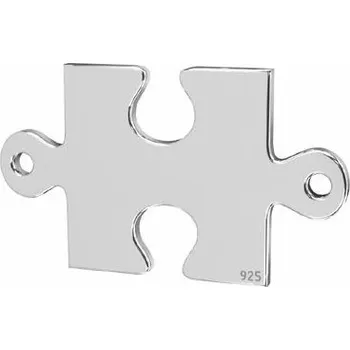 Přívěsek Šperky4U Stříbrný komponenta - přívěšek puzzle - KST1159