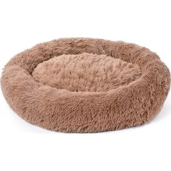 Pelíšek pro psa Polstrovaný pelíšek z jemného LAGOON VELVET materiálu průměr 80 cm přírodní