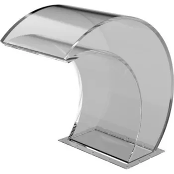 Bazénový protiproud Eichenwald Ideal Chrlič TROPIC, montážní příruba pro zabetónování, průhledné umělé sklo, 400 mm, LED osvětlení