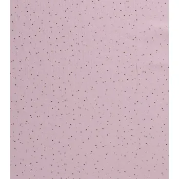 Metráž látka mušelín plenkovina zlaté tečky na světle růžové | RTex